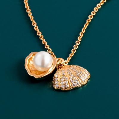 hkgold香港黄金v07-v08贝壳珍珠项链